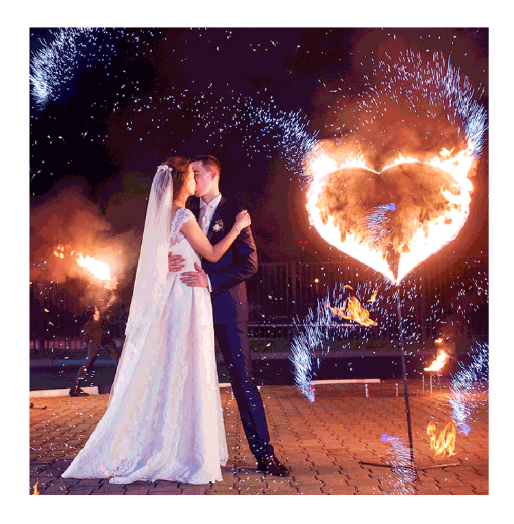 Организация пиротехнического шоу на свадьбу  Верещагино | vereshchagino.salutsklad.ru
