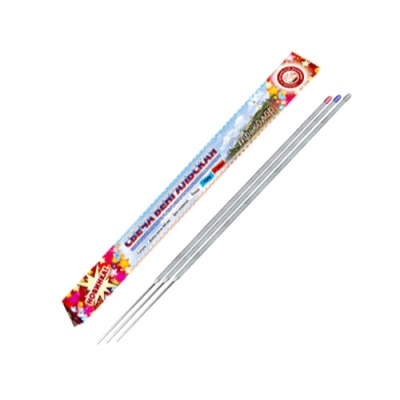 Триколор 300 мм. Бенгальские огни цветные купить в Верещагино | vereshchagino.salutsklad.ru